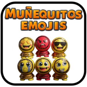 MUÑEQUITOS ARMABLES EMOTICONES