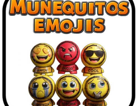 MUÑEQUITOS ARMABLES EMOTICONES