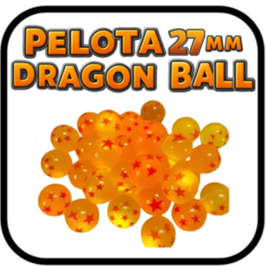 PELOTA BOTONA 27 MM DRAGON BALL NARANJA 100 PIEZAS