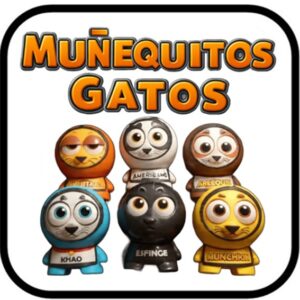 MUÑEQUITOS ARMABLES GATOS